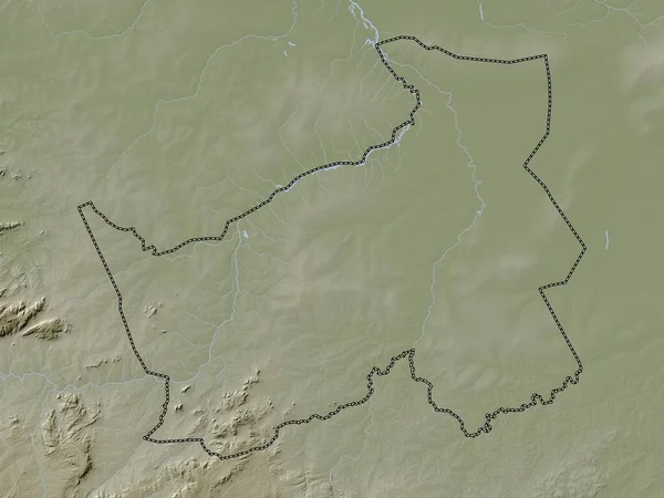 Logone Oriental Região Chade Mapa Elevação Colorido Estilo Wiki Com — Fotografia de Stock