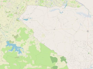 Mayo-Kebbi Ouest, Çad bölgesi. Açık Sokak Haritası