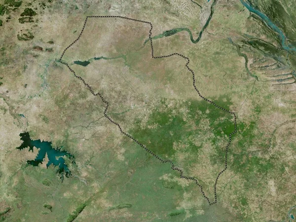 Mayo Kebbi Ouest Regionen Tchad Högupplöst Satellitkarta — Stockfoto