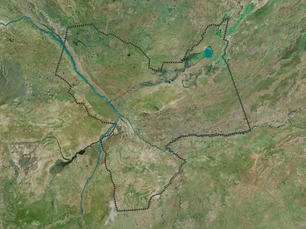 Моєн Шарі Район Чаду Супутникова Карта Високої Роздільної Здатності — стокове фото