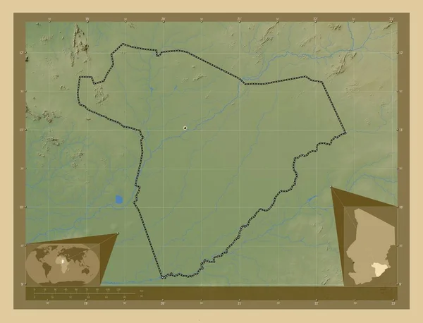 차드의 지역입니다 호수와 고지대 Corner Auxiliary Location — 스톡 사진