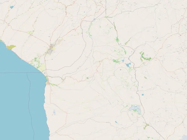 Arica Parinacota Region Chile Open Street Map — Stockfoto