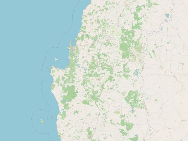 Biobio Region Chile Otwarta Mapa Ulic — Zdjęcie stockowe