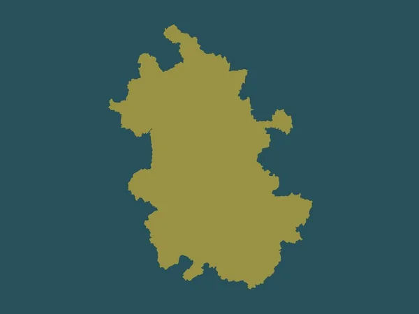 中国的省份 固体颜色形状 — 图库照片
