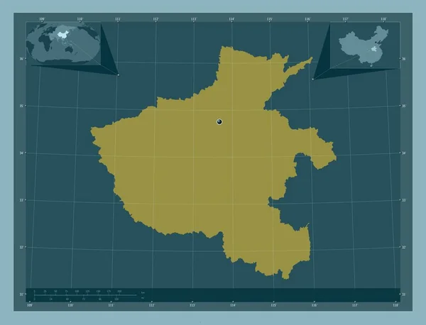 중국의 색깔의 Corner Auxiliary Location — 스톡 사진