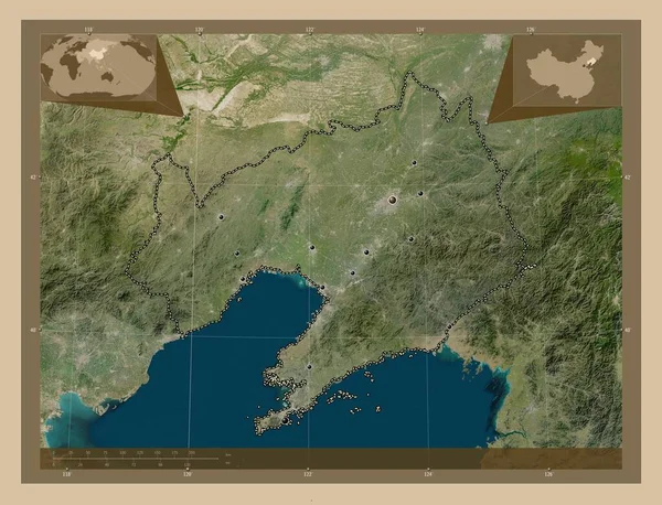 중국의 해상도 지역의 도시들의 Corner Auxiliary Location — 스톡 사진