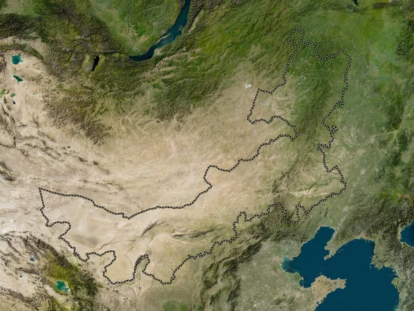 Nei Mongol Região Autónoma China Mapa Satélite Baixa Resolução — Fotografia de Stock