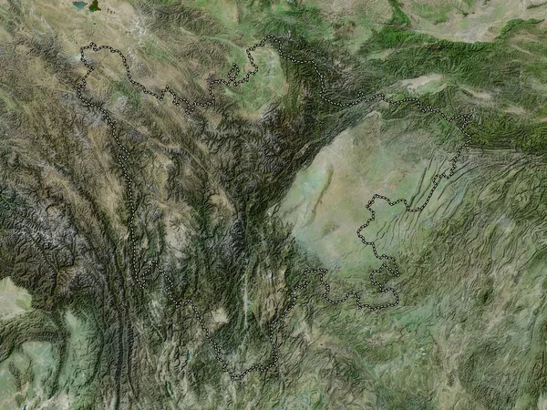 Sichuan Provinsen Kina Högupplöst Satellitkarta — Stockfoto