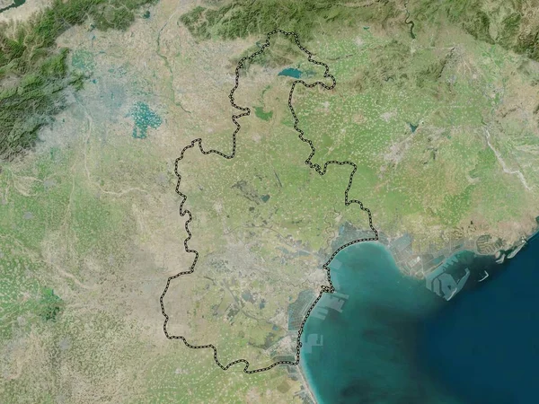 Tianjin Municipalité Chine Carte Satellite Haute Résolution — Photo