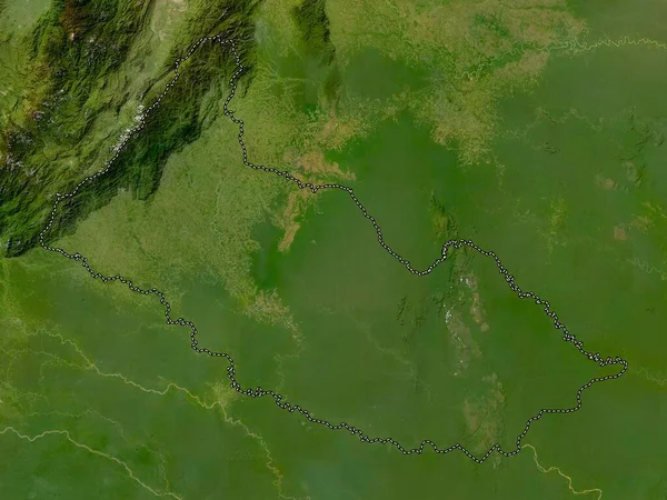 Caqueta Úmysl Kolumbie Satelitní Mapa Nízkým Rozlišením — Stock fotografie