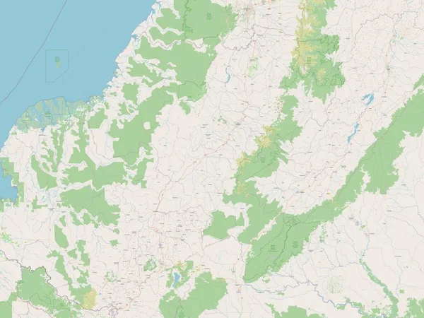 Cauca, Kolombiya Bölümü. Açık Sokak Haritası