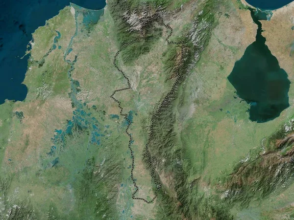 Сезар Департамент Колумбії Супутникова Карта Високої Роздільної Здатності — стокове фото