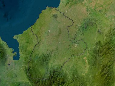 Cordoba, Kolombiya Departmanı. Düşük çözünürlüklü uydu haritası