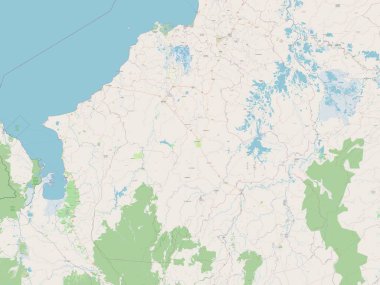 Cordoba, Kolombiya Departmanı. Açık Sokak Haritası