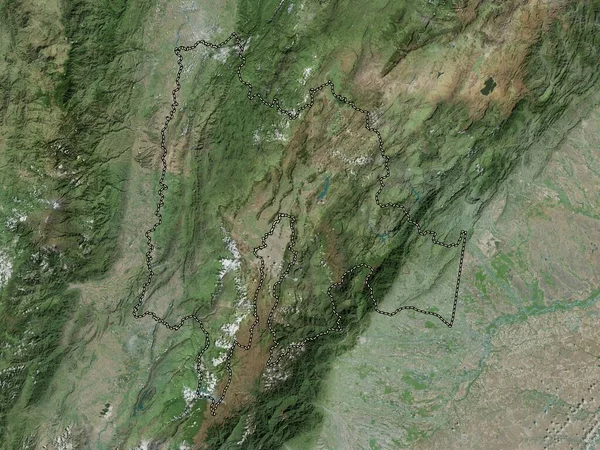 Cundinamarca Colombias Departement Högupplöst Satellitkarta — Stockfoto