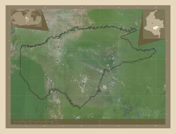 Guaviare Comsiary Colombia 고해상도 지역의 도시들의 Corner Auxiliary Location — 스톡 사진