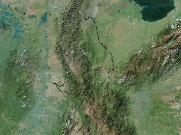 Norte de Santander, Kolombiya Bölümü. Yüksek çözünürlüklü uydu haritası