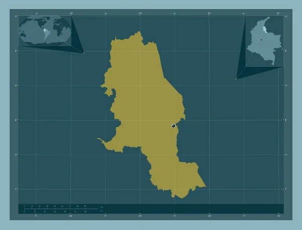 산탄데르 콜롬비아 색깔의 Corner Auxiliary Location — 스톡 사진