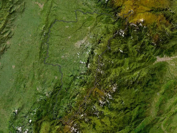 Quindio Colombias Departement Lågupplöst Satellitkarta — Stockfoto