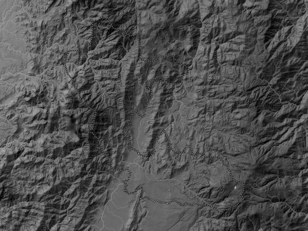 Ρισαράλντα Τμήμα Κολομβίας Υψόμετρο Γκρι Χάρτη Λίμνες Και Ποτάμια — Φωτογραφία Αρχείου