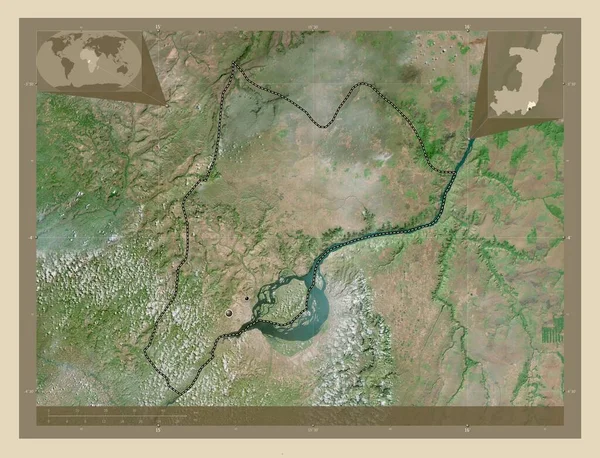 Браззавиль Область Республики Конго Спутниковая Карта Высокого Разрешения Места Расположения — стоковое фото