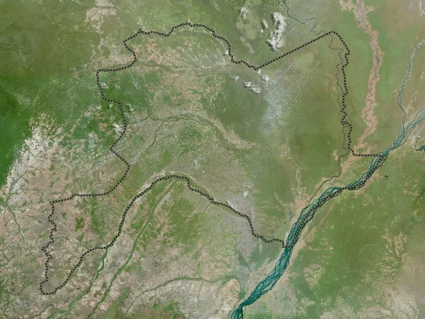 Cuvette Região República Congo Mapa Satélite Alta Resolução — Fotografia de Stock