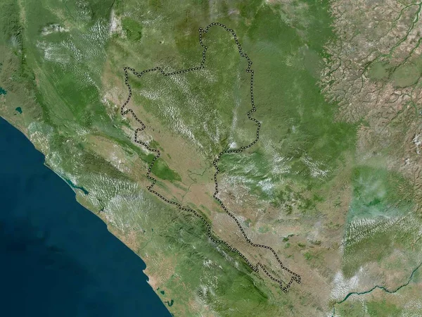 Niari Regionen Kongo Högupplöst Satellitkarta — Stockfoto