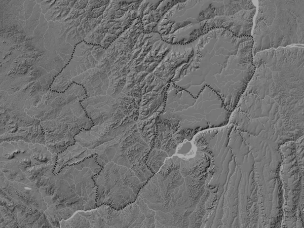 Бассейн Регион Республики Конго Карта Высот Билевеля Озерами Реками — стоковое фото