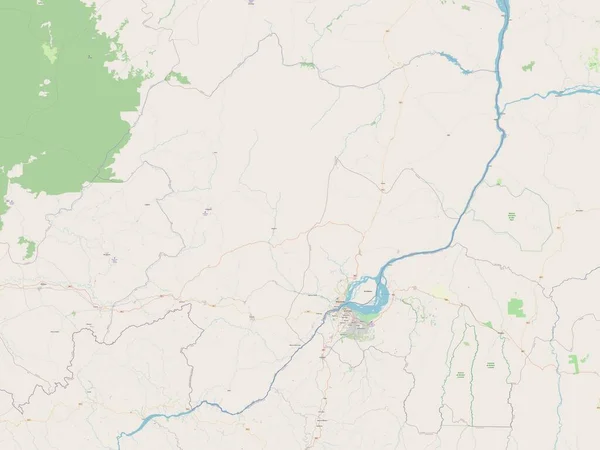 Пул Регіон Республіки Конго Відкрита Карта Вулиць — стокове фото