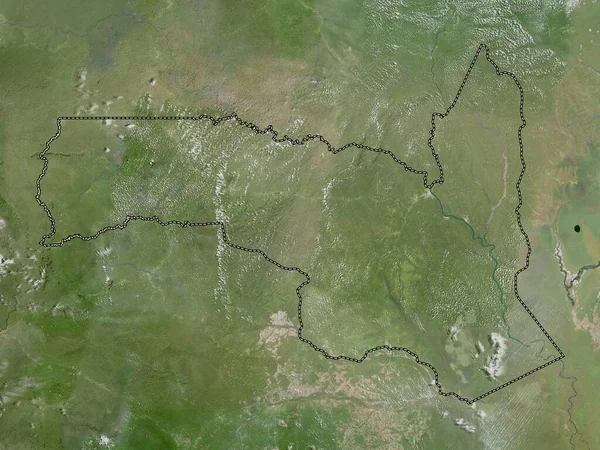 Sangha Região República Congo Mapa Satélite Alta Resolução — Fotografia de Stock