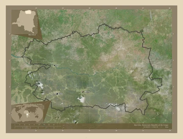 Bas Uele Provincia República Democrática Del Congo Mapa Satelital Alta —  Fotos de Stock