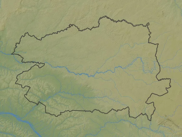 Bas Uele Provincia Della Repubblica Democratica Del Congo Mappa Elevazione — Foto Stock