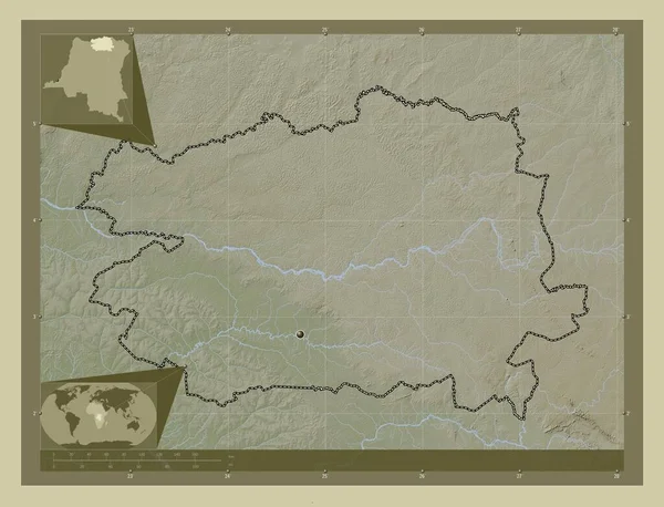 Bas Uele Provincia Della Repubblica Democratica Del Congo Mappa Elevazione — Foto Stock
