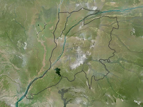 Equateur Province Democratic Republic Congo High Resolution Satellite Map — Stock Photo, Image