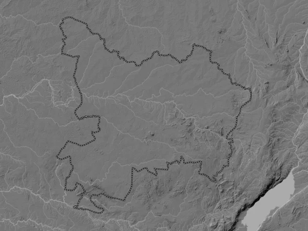 Haut Uele Provincia República Democrática Del Congo Mapa Elevación Bilevel — Foto de Stock