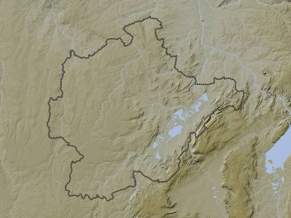 Haut Lomami Province Democratic Republic Congo Elevation Map Colored Wiki — Stock Photo, Image