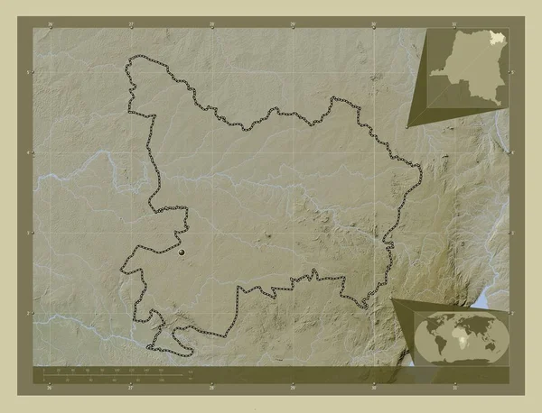 Haut Uele Province Democratic Republic Congo Elevation Map Colored Wiki — Stock Photo, Image