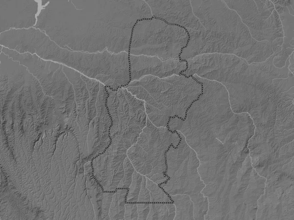 Kasaï Province République Démocratique Congo Carte Altitude Bilevel Avec Lacs — Photo