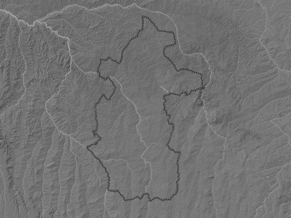 Kasai Central Provincia República Democrática Del Congo Mapa Elevación Bilevel — Foto de Stock