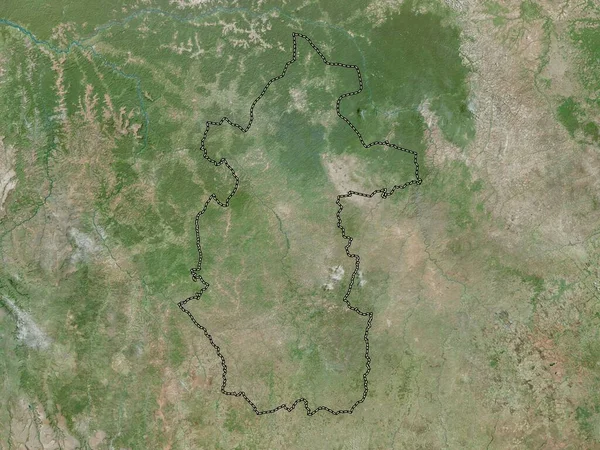 Kasai Central Província República Democrática Congo Mapa Satélite Alta Resolução — Fotografia de Stock