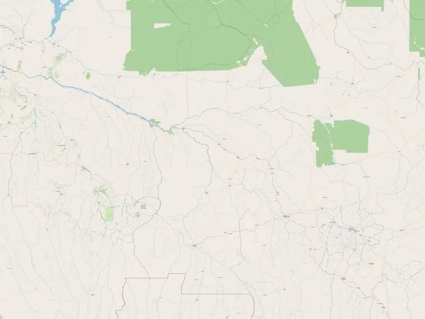 刚果民主共和国卡赛省 露天街道地图 — 图库照片