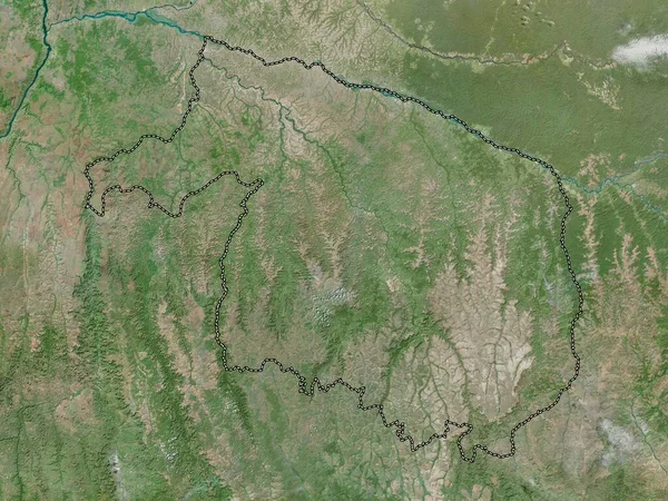 Kwilu Província República Democrática Congo Mapa Satélite Alta Resolução — Fotografia de Stock