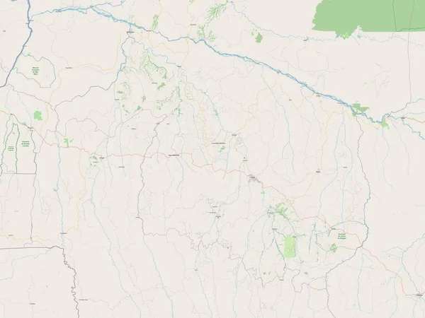 Kwilu Prowincja Demokratycznej Republiki Konga Otwarta Mapa Ulic — Zdjęcie stockowe