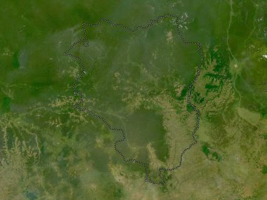 Sankuru, Demokratik Kongo Cumhuriyeti ili. Düşük çözünürlüklü uydu haritası