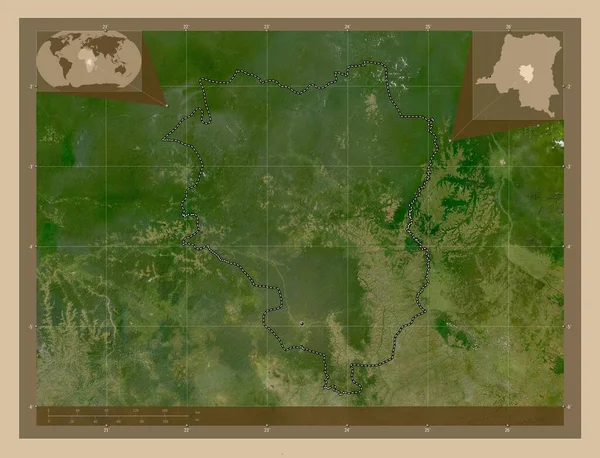 Sankuru Provincie Demokratická Republika Kongo Satelitní Mapa Nízkým Rozlišením Pomocné — Stock fotografie