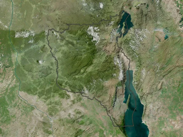 Sud Kivu Province Democratic Republic Congo High Resolution Satellite Map — Stock Photo, Image