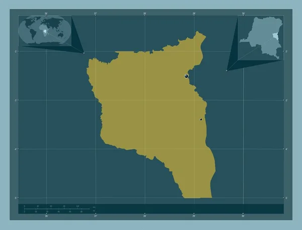 공화국의 색깔의 지역의 도시들의 Corner Auxiliary Location — 스톡 사진