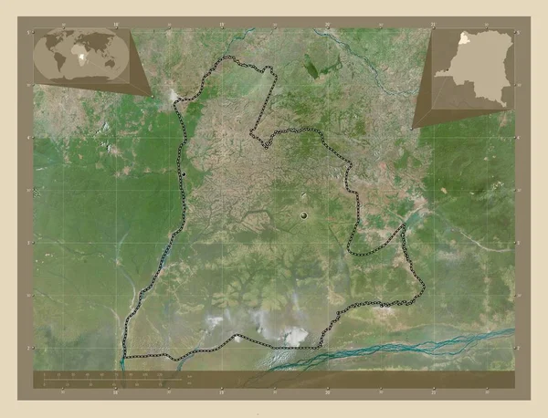 Sud Ubangi Provincia República Democrática Del Congo Mapa Satelital Alta —  Fotos de Stock