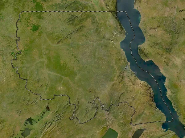 Tanganyika, Demokratik Kongo Cumhuriyeti eyaleti. Düşük çözünürlüklü uydu haritası