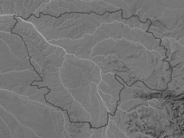 Tshopo Provincia República Democrática Del Congo Mapa Elevación Bilevel Con — Foto de Stock